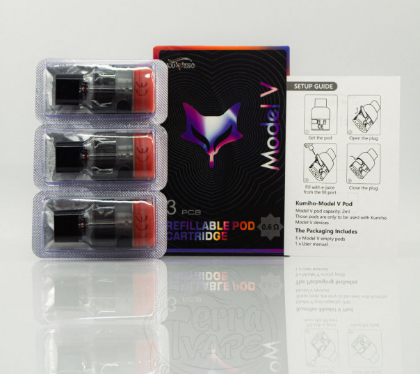 Картридж Kumiho Model V Pod Cartridge 2ml 0.6Ом для багаторазової POD системи Kuiho Model V Pod Kit