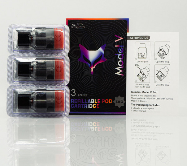 Картридж Kumiho Model V Pod Cartridge 2ml 1.0Ом для багаторазової POD системи Kuiho Model V Pod Kit