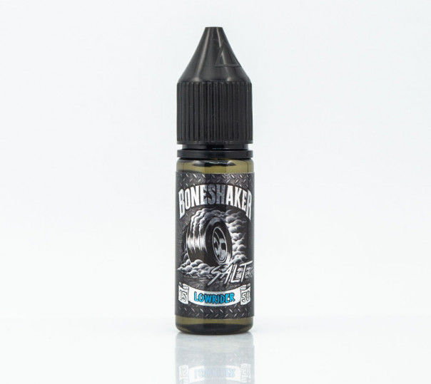 Рідина Boneshaker Salt Lowrider 15ml 25mg на сольовому нікотині зі смаком апельсина, полуниці та лайма з холодком