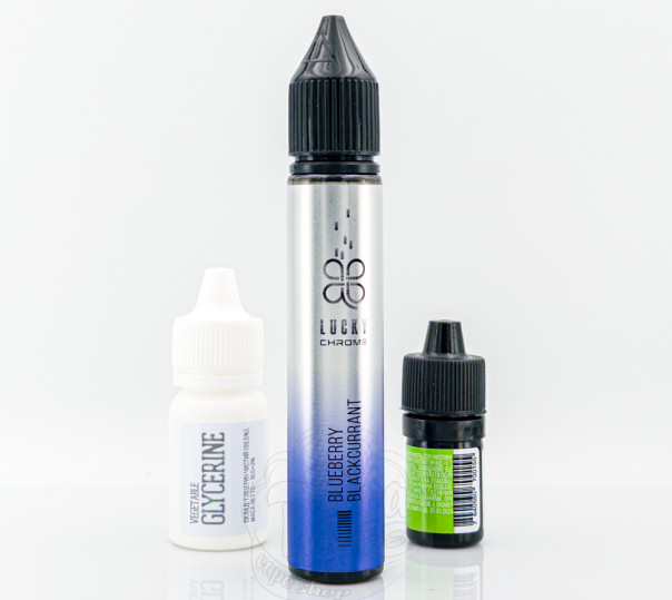 Рідина Lucky Chrome Salt Blueberry Blackcurrant 30ml 65mg зі смаком чорної смородини та чорниці (набір компонентів)