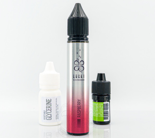 Рідина Lucky Chrome Salt Raspberry 30ml 50mg зі смаком малини з холодком (набір компонентів)