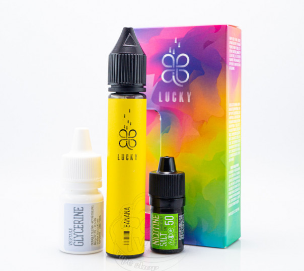 Рідина Lucky Salt Banana 30ml 65mg зі смаком банану з льодом (набір компонентів) Рідина Lucky Salt Banana 30ml 65mg зі смаком банану з льодом (набір компонентів)
