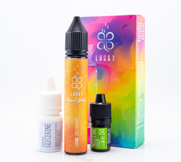Рідина Lucky Salt Cold Mango 30ml 50mg зі смаком манго з холодком (набір компонентів) Рідина Lucky Salt Cold Mango 30ml 50mg зі смаком манго з холодком (набір компонентів)