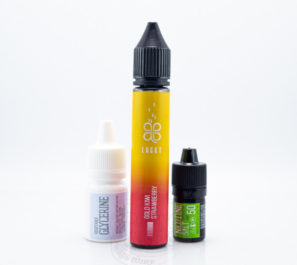 Рідина Lucky Salt Gold Kiwi Strawberry 30ml 50mg зі смаком полуниці та ківі з льодом (набір компонентів)
