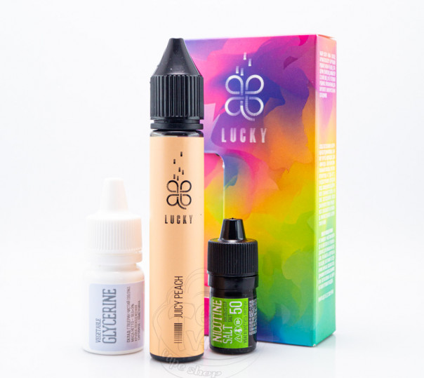 Рідина Lucky Salt Juicy Peach 30ml 65mg зі смаком персику з льодом (набір компонентів) Рідина Lucky Salt Juicy Peach 30ml 65mg зі смаком персику з льодом (набір компонентів)