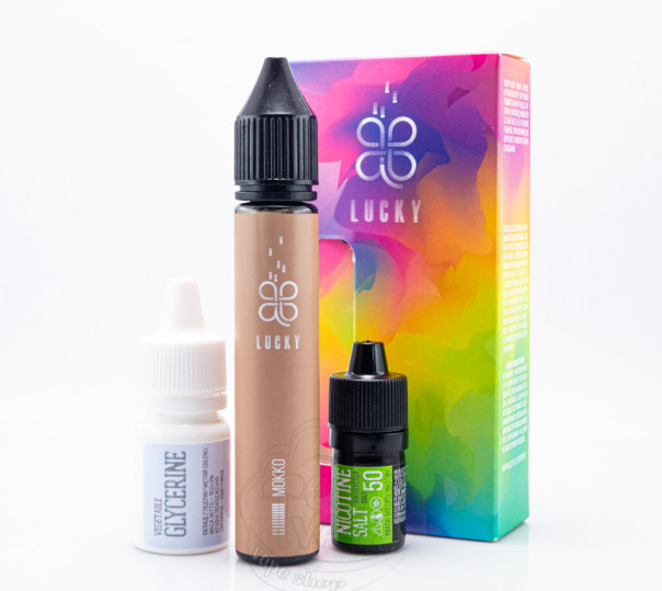 Рідина Lucky Salt Mokko 30ml 50mg зі смаком кави з льодом (набір компонентів)