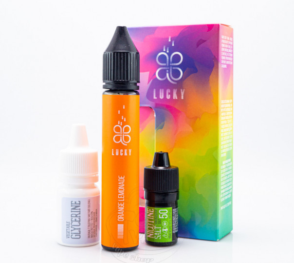 Жидкость Lucky Salt Orange Lemonade 30ml 50mg со вкусом апельсинового лимонада со льдом (набор компонентов) Жидкость Lucky Salt Orange Lemonade 30ml 50mg со вкусом апельсинового лимонада со льдом (набор компонентов)