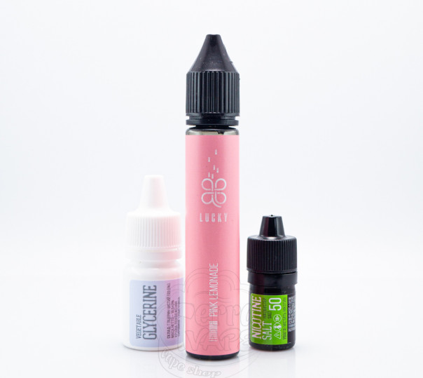 Рідина Lucky Salt Pink Lemonade 30ml 50mg зі смаком рожевого лимонаду з льодом (набір компонентів)