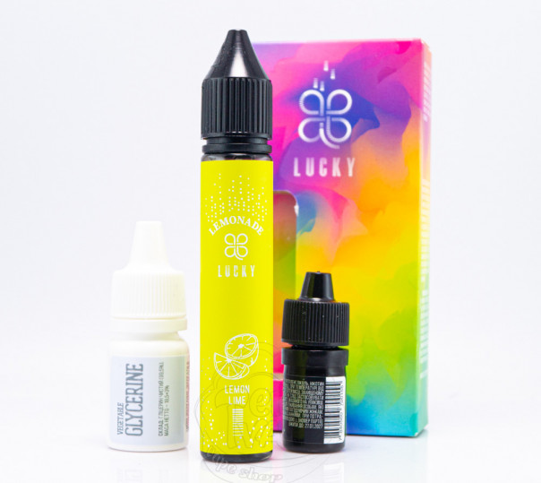 Рідина Lucky Salt Lemon Lime Lemonade 30ml 65mg зі смаком холодного лимонаду з лаймом (набір компонентів) Рідина Lucky Salt Lemon Lime Lemonade 30ml 65mg зі смаком холодного лимонаду з лаймом (набір компонентів)