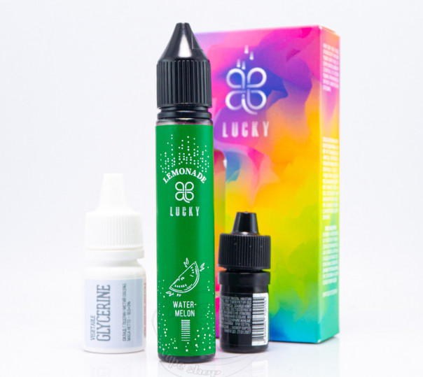 Рідина Lucky Salt Watermelon Lemonade 65mg зі смаком кавунового лимонаду з льодом (набір компонентів) Рідина Lucky Salt Watermelon Lemonade 65mg зі смаком кавунового лимонаду з льодом (набір компонентів)