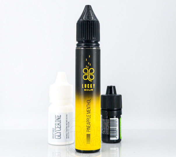 Рідина Lucky Salt Pineapple Menthol 30ml 65mg зі смаком ананасу та ментолу з холодком (набір компонентів)