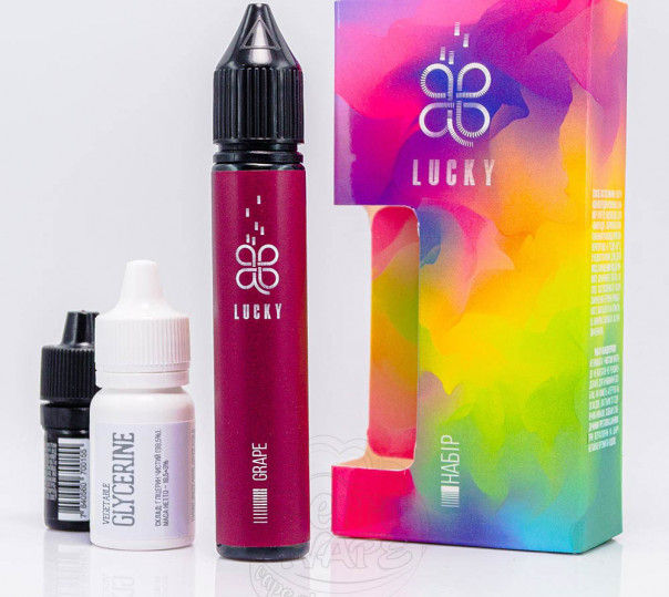 Рідина Lucky Salt Grape 30ml 50mg зі смаком винограду з льодом (набір компонентів) Рідина Lucky Salt Grape 30ml 50mg зі смаком винограду з льодом (набір компонентів)