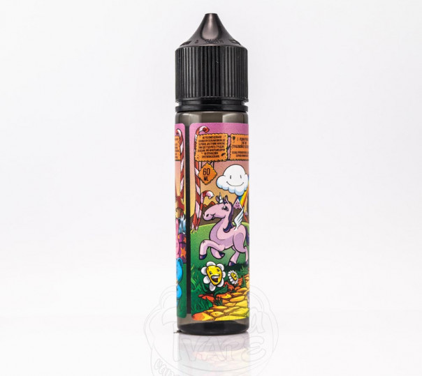 Рідина Troublemaker Organic Rainbow 60ml 0mg без нікотину зі смаком цукерок Скітлз