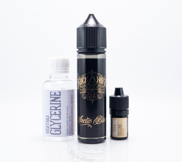 Рідина Wick&Wire Organic Arctic Black v2 60ml 6mg зі смаком смородини з ментолом (набір компонентів)