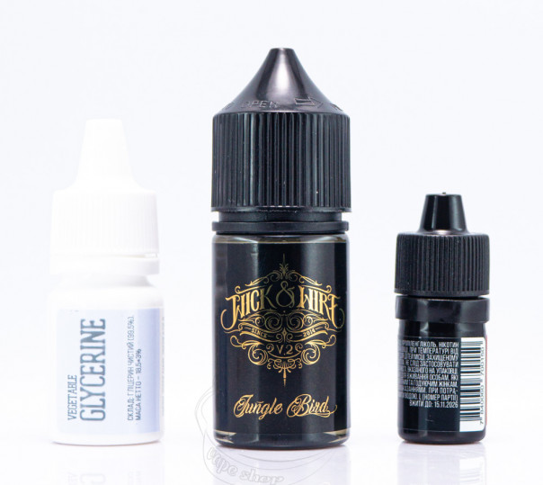 Жидкость Wick&Wire Salt Jungle Bird v2 30ml 25mg со вкусом манго и ананаса (набор компонентов)