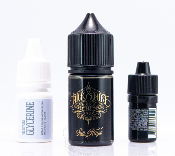 Рідина Wick&Wire Salt Sun Rays v2 30ml 25mg зі смаком аґрусу та персику (набір компонентів)