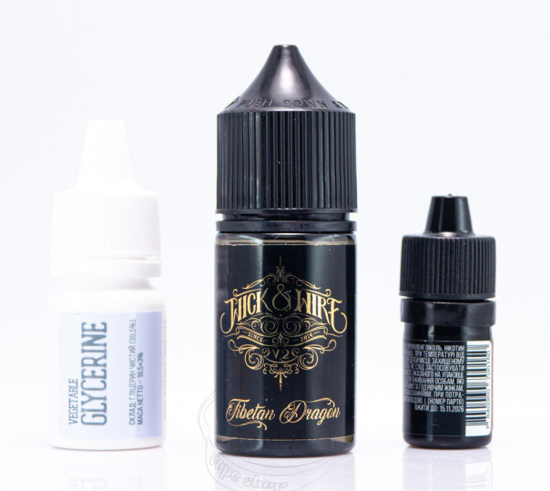 Рідина Wick&Wire Salt Tibetan Dragon v2 30ml 25mg зі смаком холодного чаю (набір компонентів)