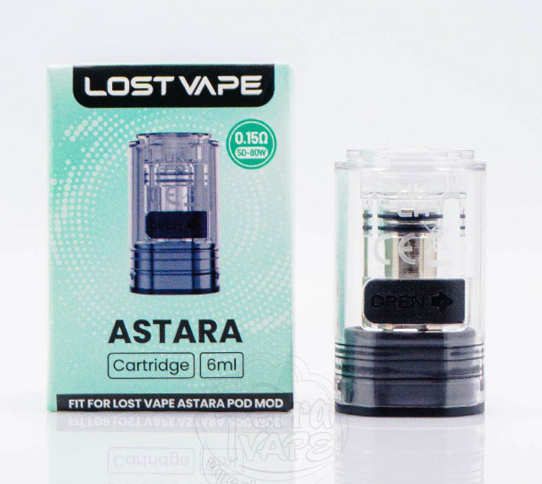 Картридж Lost Vape Astara Pod Cartridge 6ml для багаторазової POD системи Lost Vape Astara Картридж Lost Vape Astara Pod Cartridge 6ml для багаторазової POD системи Lost Vape Astara