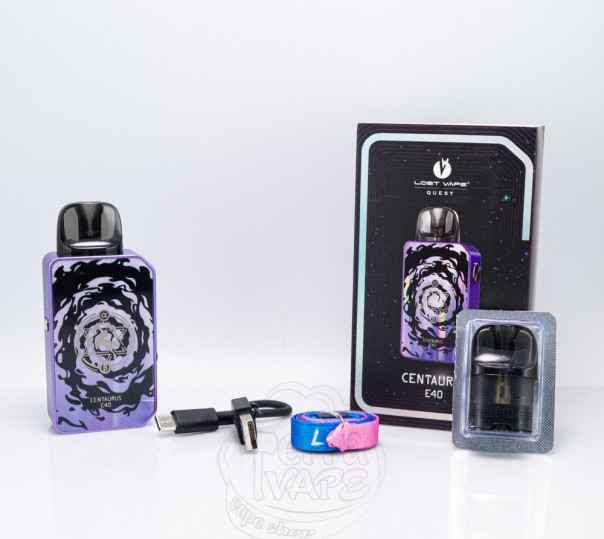Lost Vape Centaurus E40 Pod Kit 1400mAh Violet Cyclone Багаторазова POD система