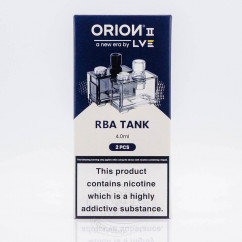 Пустой картридж LVE Orion 2 Pro Empty Pod Tank 4ml (для RBA-базы)