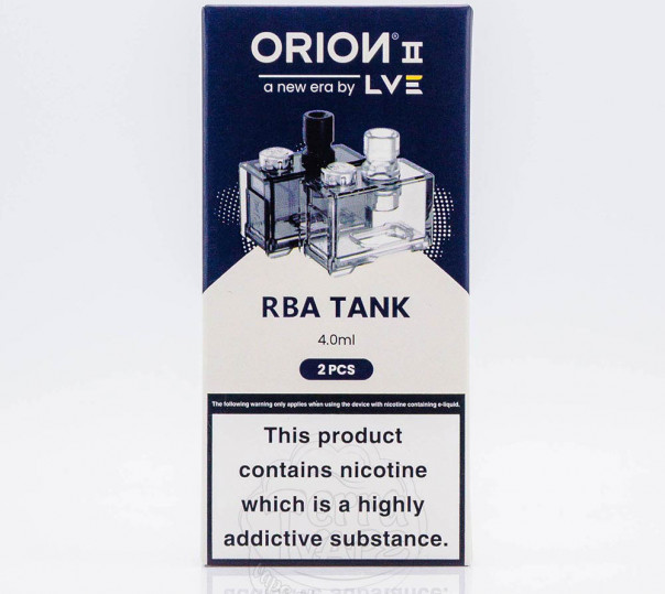 Пустой картридж LVE Orion 2 Pro Empty Pod Tank 4ml (для RBA-базы)для POD мода LVE Orion II Pro