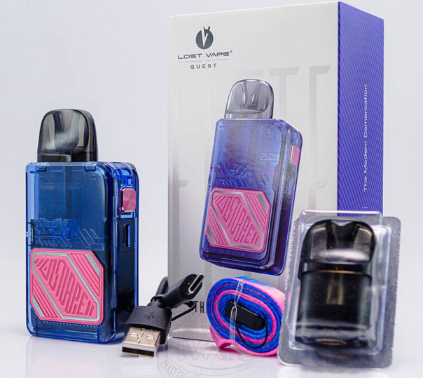 Lost Vape Thelema Elite Art 40 Pod Kit 1400mAh Carbon Fiber Багаторазова POD система