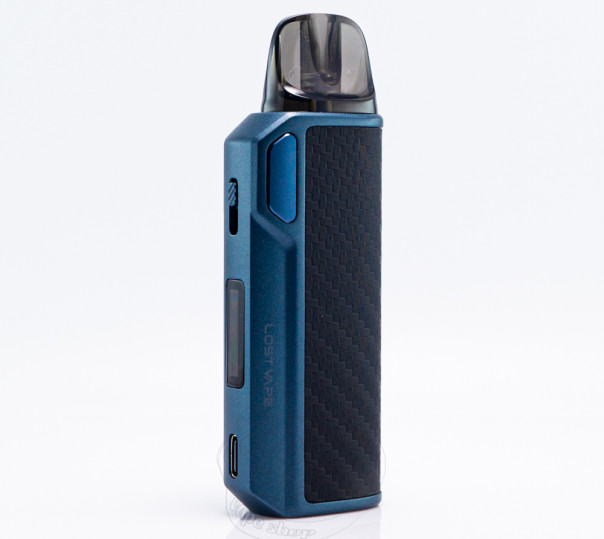 Lost Vape Thelema Elite DM45 Pod System Kit 1500mAh Blue Carbon Многоразовая POD система