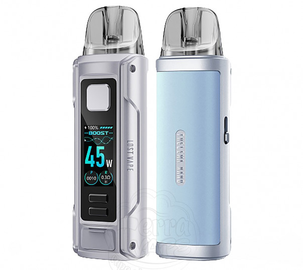Lost Vape Thelema Nano Pod Kit 1500mAh Silver Blue Многоразовая POD система Lost Vape Thelema Nano Pod Kit 1500mAh Silver Blue Многоразовая POD система