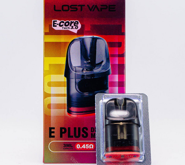 Картридж Lost Vape E-Plus DUAL MESH Cartridge 0.45 Ом для Thelema Elite Nano/DM45/S, Centaurus E40 Ultra Kit