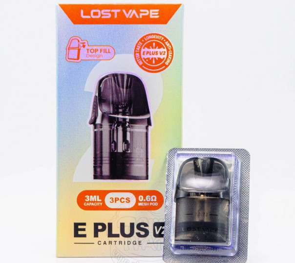 Картридж Lost Vape E-Plus V2 Mesh Cartridge 0.6 Ом для Thelema Elite 40, Art 40, Nano, Centaurus E40 / Max / Ultra Kit