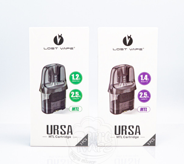 Картридж Lost Vape Ursa Pod Cartridge 2.5ml для POD систем Ursa Nano/2/3/Pro/Pro 2, Baby/2/3/Pro, S, S2, Art, Pocket, Epoch, Cap та ін. Картридж Lost Vape Ursa Pod Cartridge 2.5ml для POD систем Ursa Nano/2/3/Pro/Pro 2, Baby/2/3/Pro, S, S2, Art, Pocket, Epoch, Cap та ін.