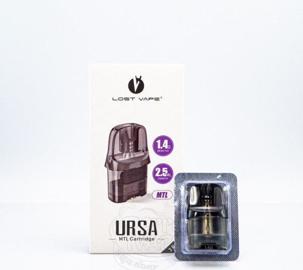 Картридж Lost Vape Ursa Pod Cartridge 2.5ml для POD систем Ursa Nano/2/3/Pro/Pro 2, Baby/2/3/Pro, S, S2, Art, Pocket, Epoch, Cap та ін. Картридж Lost Vape Ursa Pod Cartridge 2.5ml для POD систем Ursa Nano/2/3/Pro/Pro 2, Baby/2/3/Pro, S, S2, Art, Pocket, Epoch, Cap та ін.