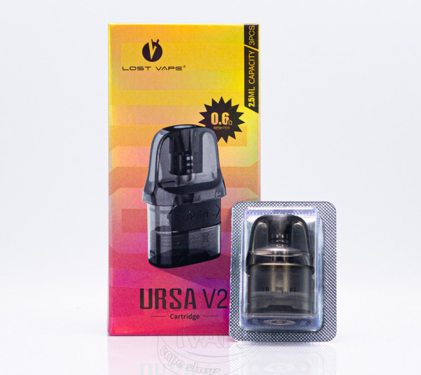 Картридж Lost Vape Ursa Pod Cartridge 2.5ml для POD систем Ursa Nano/2/3/Pro/Pro 2, Baby/2/3/Pro, S, S2, Art, Pocket, Epoch, Cap та ін. Картридж Lost Vape Ursa Pod Cartridge 2.5ml для POD систем Ursa Nano/2/3/Pro/Pro 2, Baby/2/3/Pro, S, S2, Art, Pocket, Epoch, Cap та ін.