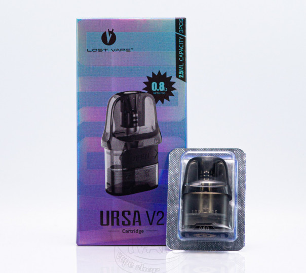 Картридж Lost Vape Ursa Pod Cartridge 2.5ml для POD систем Ursa Nano/2/3/Pro/Pro 2, Baby/2/3/Pro, S, S2, Art, Pocket, Epoch, Cap та ін. Картридж Lost Vape Ursa Pod Cartridge 2.5ml для POD систем Ursa Nano/2/3/Pro/Pro 2, Baby/2/3/Pro, S, S2, Art, Pocket, Epoch, Cap та ін.