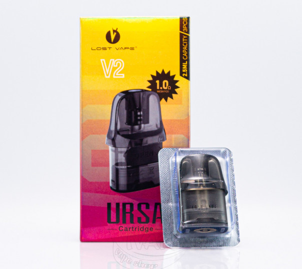 Картридж Lost Vape Ursa Pod Cartridge 2.5ml для POD систем Ursa Nano/2/3/Pro/Pro 2, Baby/2/3/Pro, S, S2, Art, Pocket, Epoch, Cap та ін. Картридж Lost Vape Ursa Pod Cartridge 2.5ml для POD систем Ursa Nano/2/3/Pro/Pro 2, Baby/2/3/Pro, S, S2, Art, Pocket, Epoch, Cap та ін.