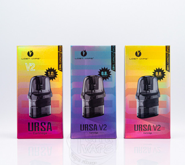 Картридж Lost Vape Ursa Pod Cartridge 2.5ml для POD систем Ursa Nano/2/3/Pro/Pro 2, Baby/2/3/Pro, S, S2, Art, Pocket, Epoch, Cap та ін.