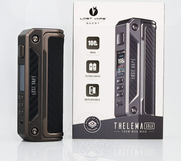 Lost Vape Thelema Solo 100W Бокс мод Lost Vape Thelema Solo 100W Бокс мод
