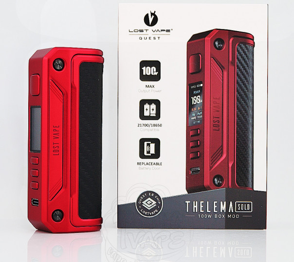 Lost Vape Thelema Solo 100W Бокс мод Lost Vape Thelema Solo 100W Бокс мод