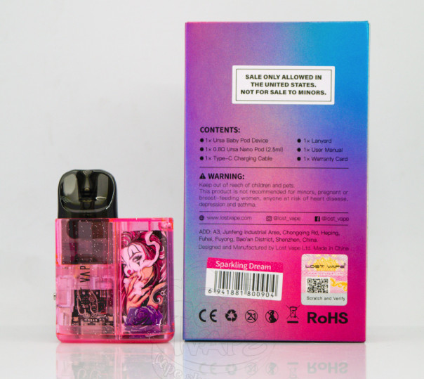 Lost Vape Ursa Baby Pod Kit 800mAh Sparkling Dream Багаторазова POD система