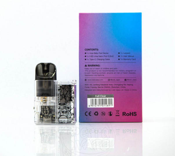 Lost Vape Ursa Baby Pod Kit 800mAh Full Clear Багаторазова POD система