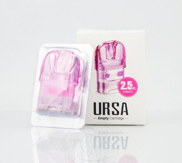 Порожній картридж Lost Vape Ursa Empty Cartridge 2.5ml Pink для POD систем Ursa Nano, Ursa Baby, Ursa Nano Pro, Ursa S, Ursa Art, Ursa Baby Pro та ін.
