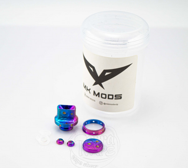 MK Mods Титановый набор (кнопки и дрип-тип) для dotAIO v2 MK Mods Титановый набор (кнопки и дрип-тип) для dotAIO v2