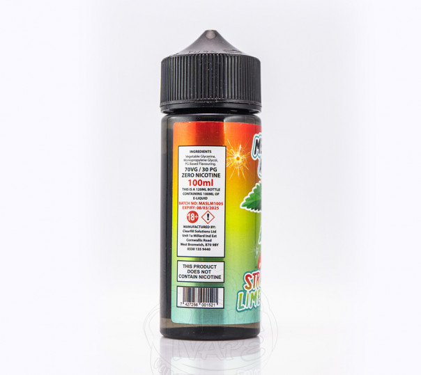 Menthol Attack Organic Strawberry Lime Menthol 100ml 0mg без нікотину