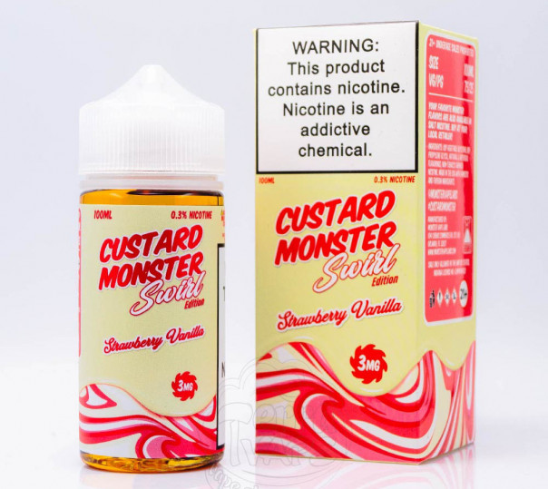 Рідина Custard Monster Organic Strawberry Vanilla 100ml 3mg