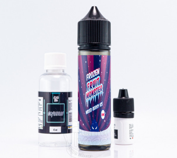 Рідина Frozen Fruit Monster Organic Mixed Berry Ice 60ml 3mg зі смаком лісових ягід з холодком (набір компонентів)