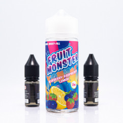 Fruit Monster Organic Shortfill Blueberry Raspberry Lemon 110ml 1.5mg