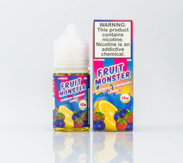 Жидкость Fruit Monster Salt Blueberry Raspberry Lemon 30ml 48mg на солевом никотине со вкусом черники и малины с лимоном