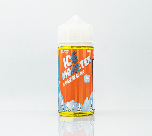 Рідина Ice Monster Organic Mangerine Guava 100ml 3mg на органічному нікотині зі смаком манго, тангерина і гуави з холодком Рідина Ice Monster Organic Mangerine Guava 100ml 3mg на органічному нікотині зі смаком манго, тангерина і гуави з холодком
