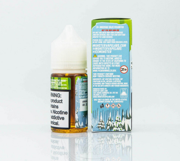 Жидкость Ice Monster Salt Melon Colada 30ml 24mg на солевом никотине со вкусом дыни, ананаса и кокоса с холодком Жидкость Ice Monster Salt Melon Colada 30ml 24mg на солевом никотине со вкусом дыни, ананаса и кокоса с холодком