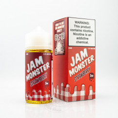 Jam Monster Organic Strawberry 100ml 3mg